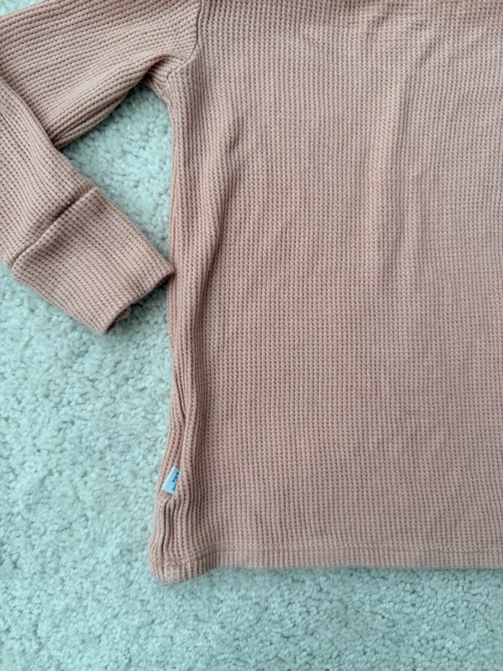 Posh Peanut Dusty Rose Waffle Knit Pajama Set - Picture 8 of 14